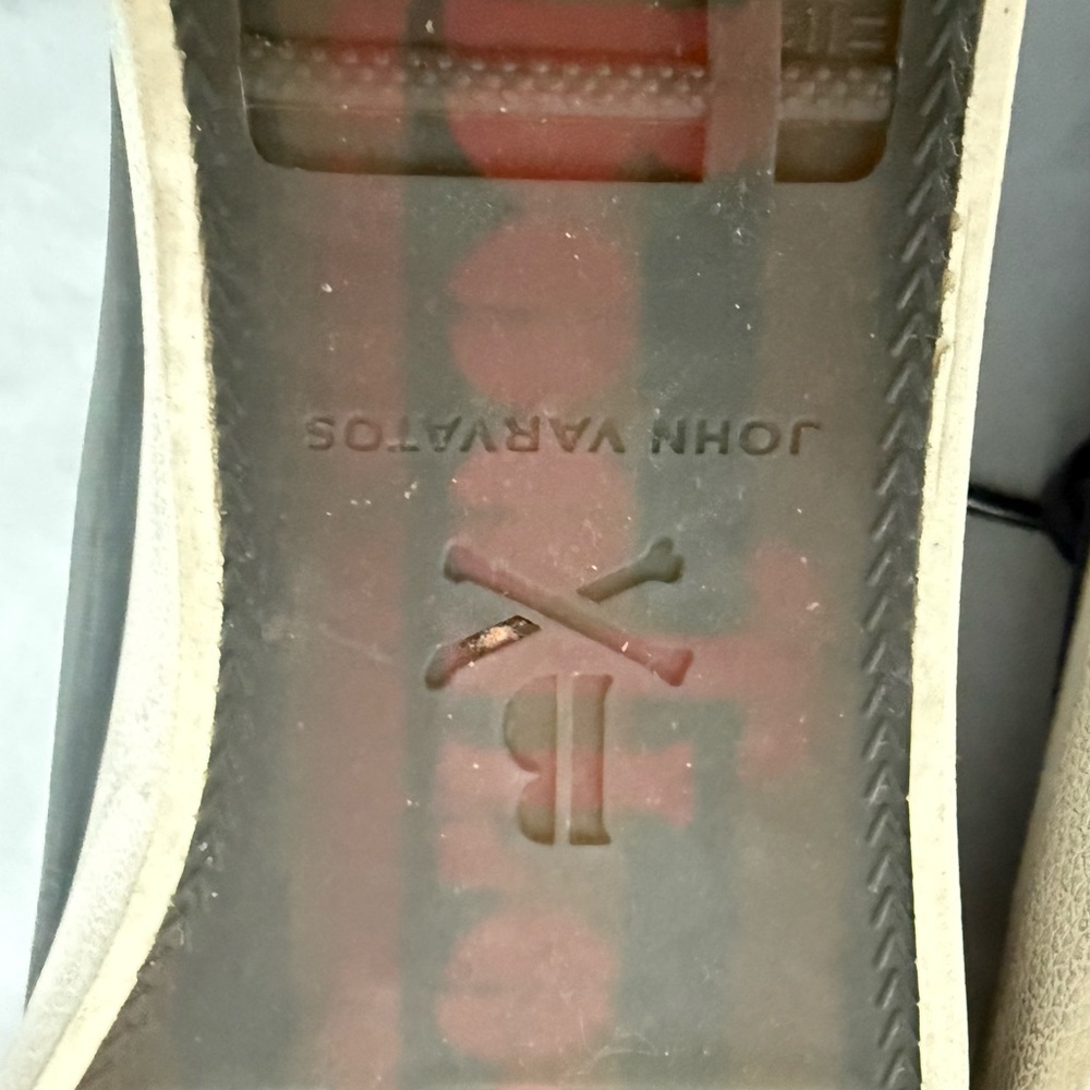John Varvatos Charcoal and Cream Sneakers - Picture 7 of 7